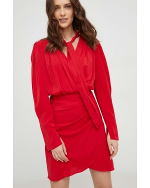 Answear Lab sukienka kolor czerwony mini prosta