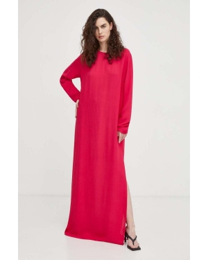 Herskind sukienka kolor różowy maxi prosta