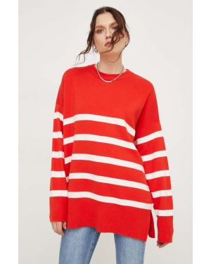 Answear Lab sweter damski kolor czerwony