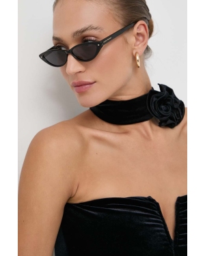 Chiara Ferragni okulary przeciwsłoneczne damskie kolor czarny