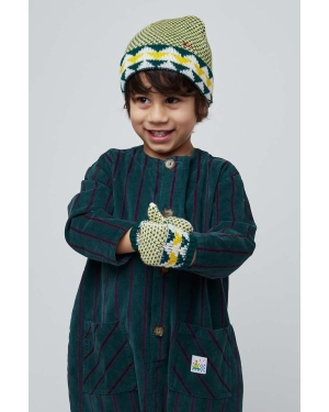 Bobo Choses czapka i rękawiczki dziecięce kolor zielony