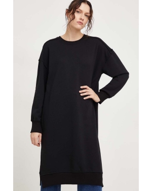 Answear Lab sukienka kolor czarny mini oversize