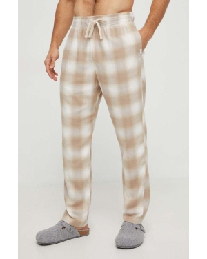 Hollister Co. spodnie piżamowe męskie kolor brązowy wzorzysta
