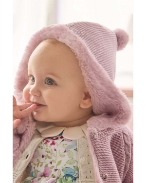 Mayoral Newborn sweter niemowlęcy kolor różowy
