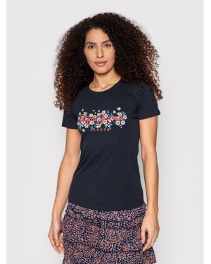 Pepe Jeans T-Shirt Bego PL505133 Granatowy Regular Fit