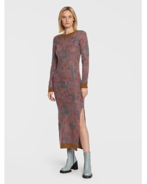 Remain Sukienka dzianinowa Knit Brushed Jacquard RM1718 Kolorowy Regular Fit