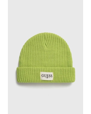 Guess czapka dziecięca kolor zielony