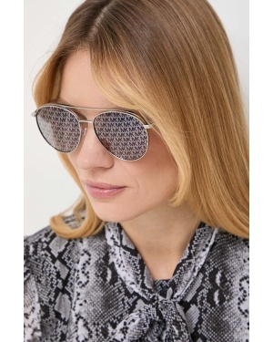 Michael Kors okulary przeciwsłoneczne damskie kolor srebrny