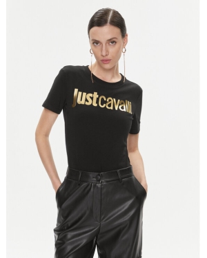 Just Cavalli T-Shirt 75PAHT00 Czarny Regular Fit