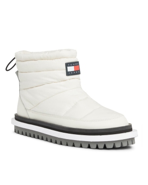 Tommy Jeans Botki Tjw Padded Flat Boot EN0EN02292 Biały