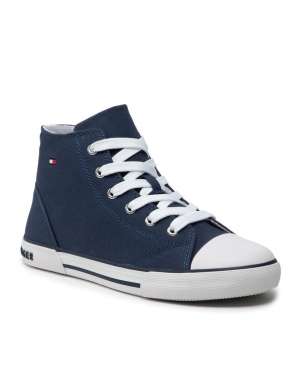 Tommy Hilfiger Trampki Higt Top Lace-Up Sneaker T3X4-32209-0890 S Granatowy