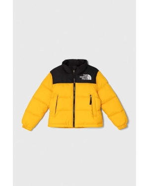 The North Face kurtka puchowa dziecięca 1996 RETRO NUPTSE JACKET kolor żółty