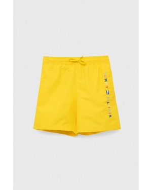 Tommy Hilfiger szorty kąpielowe dziecięce kolor żółty