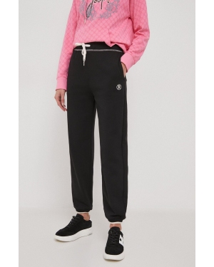 Tommy Hilfiger spodnie dresowe bawełniane kolor czarny gładkie