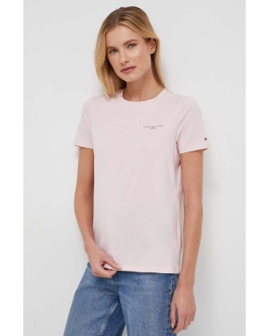 Tommy Hilfiger t-shirt damski kolor różowy WW0WW37877