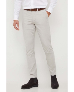 Tommy Hilfiger spodnie męskie kolor szary w fasonie chinos MW0MW33913