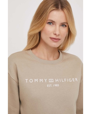 Tommy Hilfiger bluza damska kolor beżowy WW0WW39791