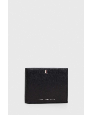 Tommy Hilfiger portfel skórzany męski kolor czarny AM0AM11856