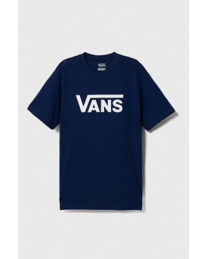 Vans t-shirt bawełniany dziecięcy VN000IVFCS01 BY VANS CLASSIC BOYS kolor niebieski z nadrukiem