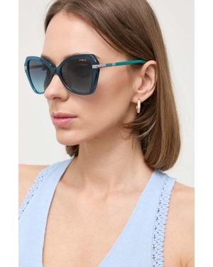VOGUE okulary przeciwsłoneczne damskie kolor niebieski