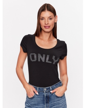 ONLY T-Shirt 15316416 Czarny Slim Fit