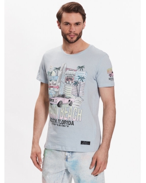 Brave Soul T-Shirt MTS-149CECIL Niebieski Regular Fit