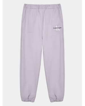 Calvin Klein Jeans Spodnie dresowe Monogram IG0IG02094 Fioletowy Regular Fit