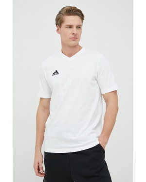 adidas Performance t-shirt bawełniany kolor biały gładki HC0452