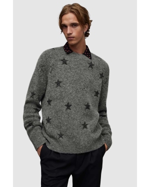 AllSaints sweter z wełną Odyssey kolor szary ciepły