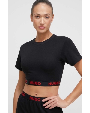 HUGO t-shirt damski kolor czarny 50511494