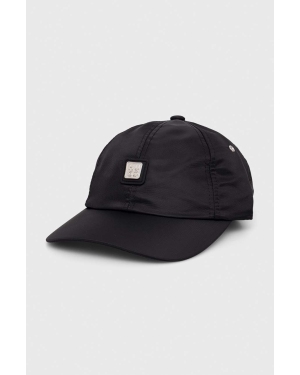 HUGO czapka z daszkiem kolor czarny z aplikacją 50508094
