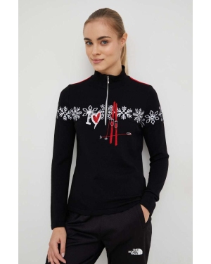 Newland sweter wełniany damski kolor czarny lekki