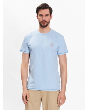 INDICODE T-Shirt Wave 40-933 Niebieski Regular Fit