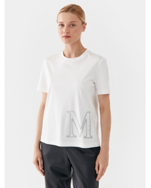 Max Mara Leisure T-Shirt Monviso 2339760336 Biały Regular Fit
