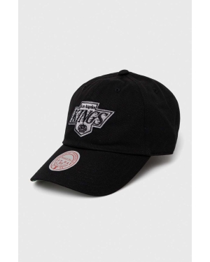 Mitchell&Ness czapka z daszkiem bawełniana Los Angeles Kings kolor czarny z aplikacją