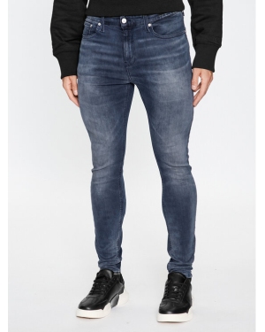 Calvin Klein Jeans Jeansy J30J323870 Granatowy Super Skinny Fit