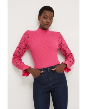Answear Lab sweter damski kolor różowy lekki