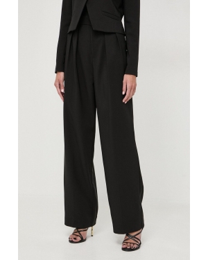 Custommade spodnie Penny damskie kolor czarny proste high waist 999425550