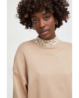 Answear Lab sweter damski kolor brązowy z półgolfem