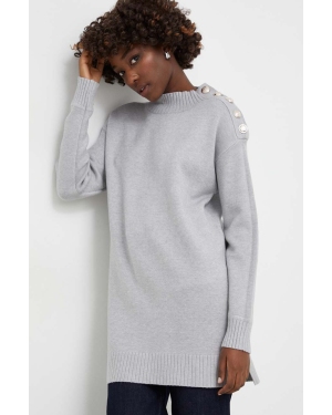 Answear Lab sweter damski kolor szary z półgolfem