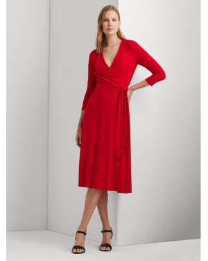 Lauren Ralph Lauren Sukienka codzienna 250769904033 Czerwony Regular Fit