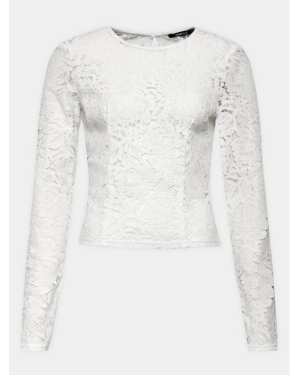 Gina Tricot Bluzka Lace top 20618 Biały Regular Fit