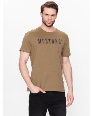 Mustang T-Shirt Alex 1013221 Zielony Regular Fit