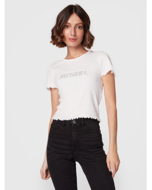 Gina Tricot T-Shirt Sandy 17255 Biały Slim Fit