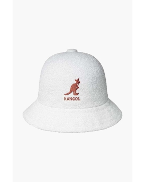 Kangol kapelusz Big Logo Casual kolor biały K3407 WHITE K3407.WHITE-WHITE