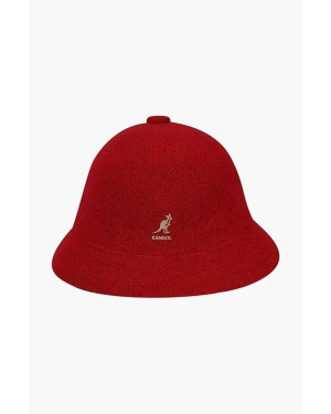 Kangol kapelusz Bermuda Casual kolor czerwony 0397BC.SCARLET-SCARLET