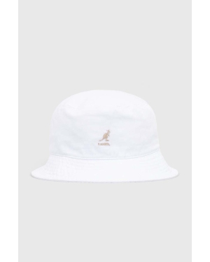 Kangol kapelusz bawełniany Kapelusz Kangol Washed Bucket K4224HT WHITE kolor biały bawełniany K4224HT-WHITE