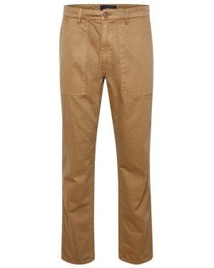 Blend Spodnie materiałowe 20715567 Brązowy Regular Fit