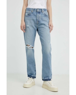 Levi's jeansy 501 CROP damskie high waist