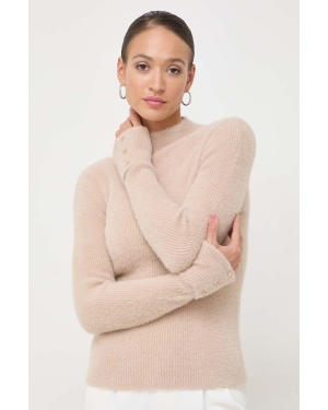 Morgan sweter damski kolor beżowy z półgolfem
